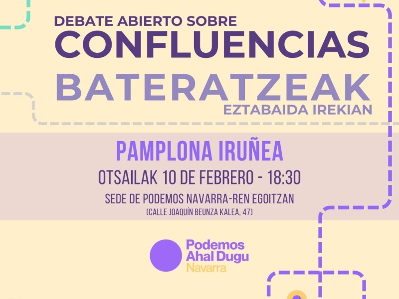 El debate sobre las Confluencias llega a&nbsp;Pamplona