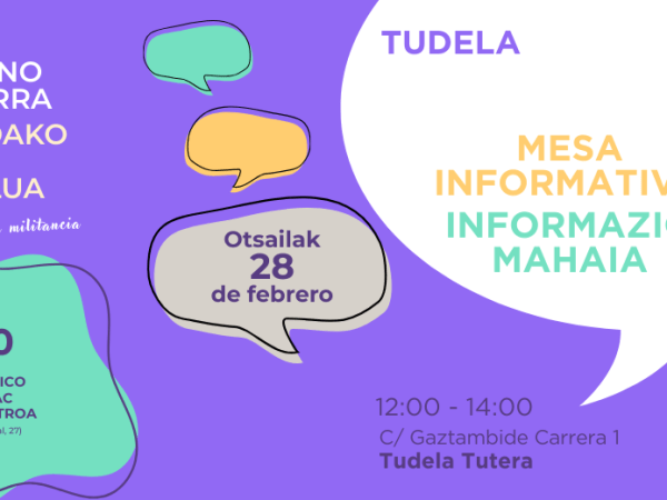 Doble cita en Tudela: CCN y mesa&nbsp;informativa