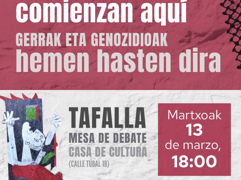 “Las guerras y los genocidios empiezan&nbsp;aquí”