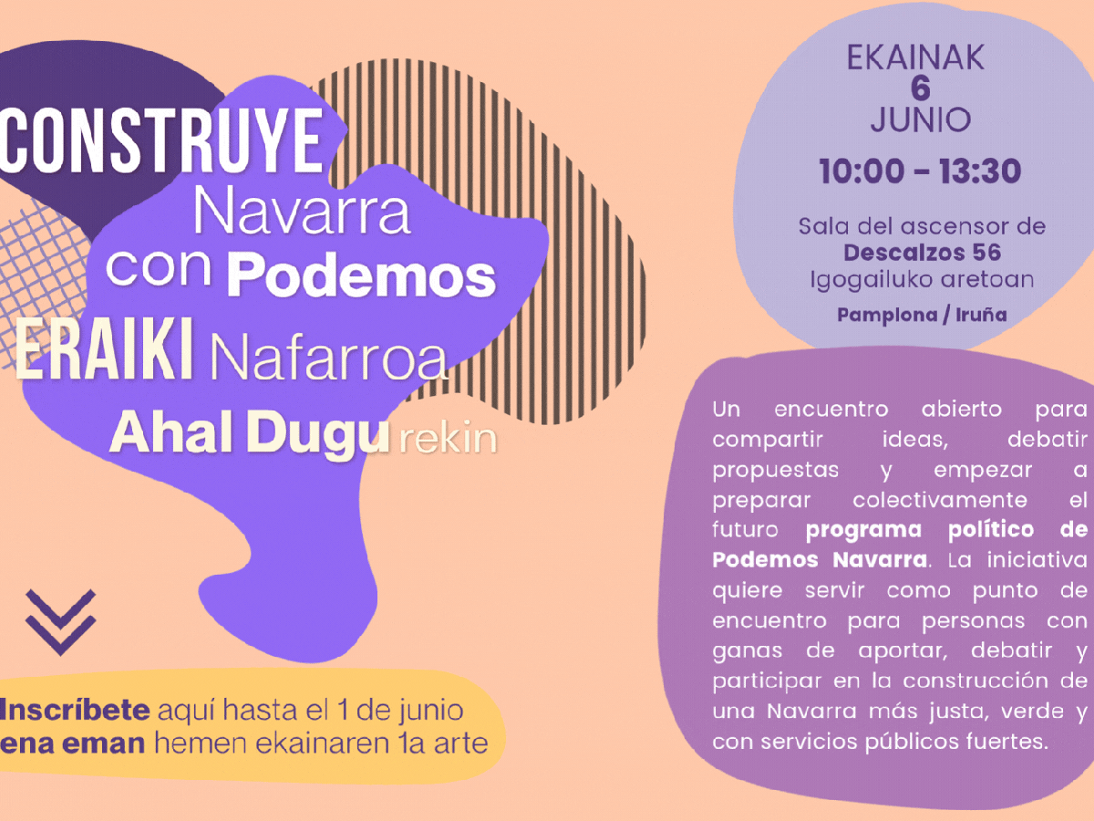 Encuentro abierto “Construye Navarra con&nbsp;Podemos”