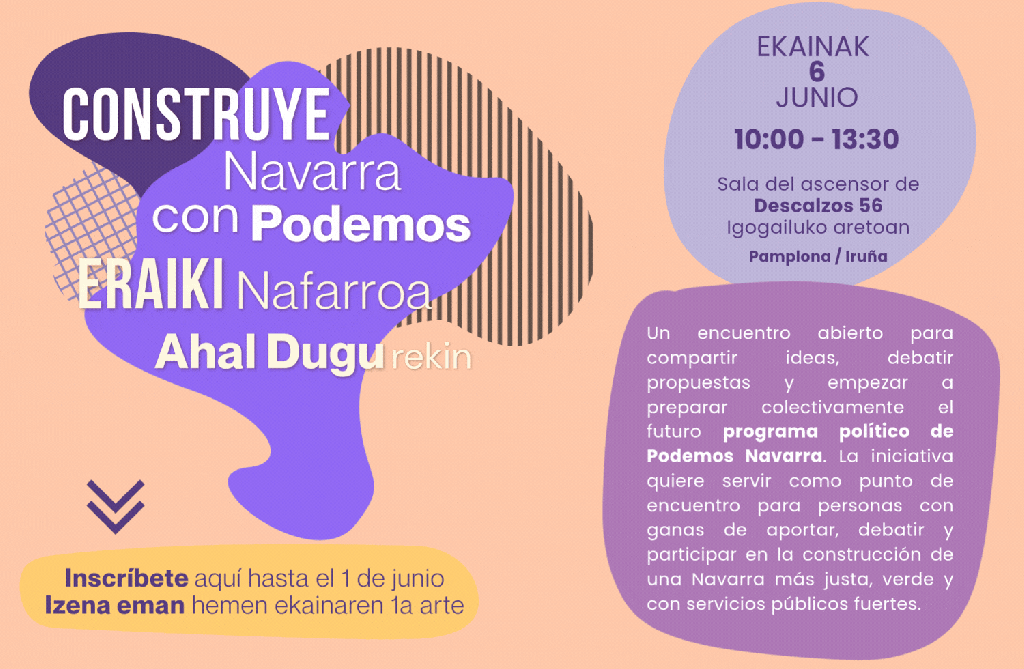 Encuentro abierto “Construye Navarra con&nbsp;Podemos”